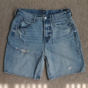 Gap 7" high rise denim shorts